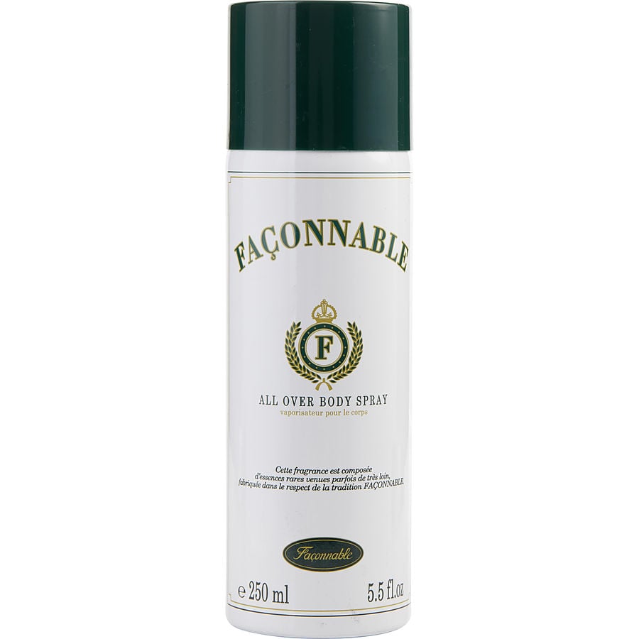 Água De Cheiro Masculina Faconnable All Over Spray Corporal 250 Ml