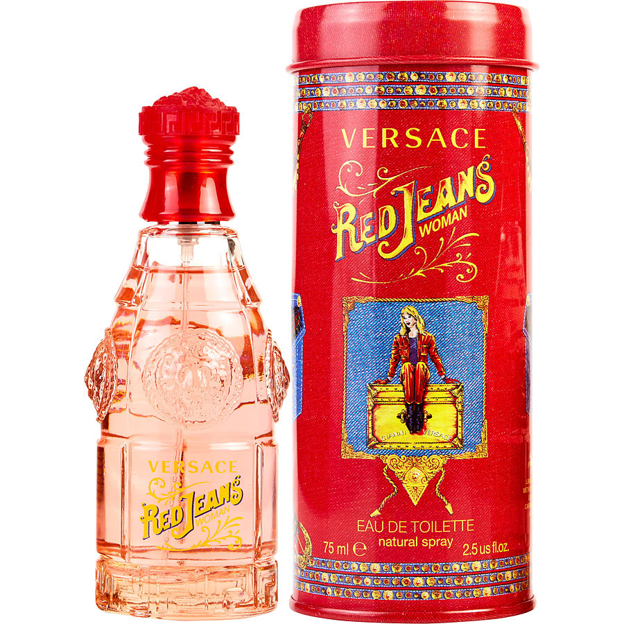 Perfume Feminino Red Jeans Gianni Versace Eau De Toilette Spray 75 Ml (Nova Embalagem)