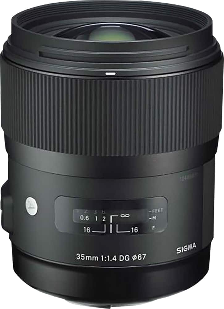 Sigma - Lente padrão de arte 35mm f/1.4 DG HSM para Canon - Preto-340101