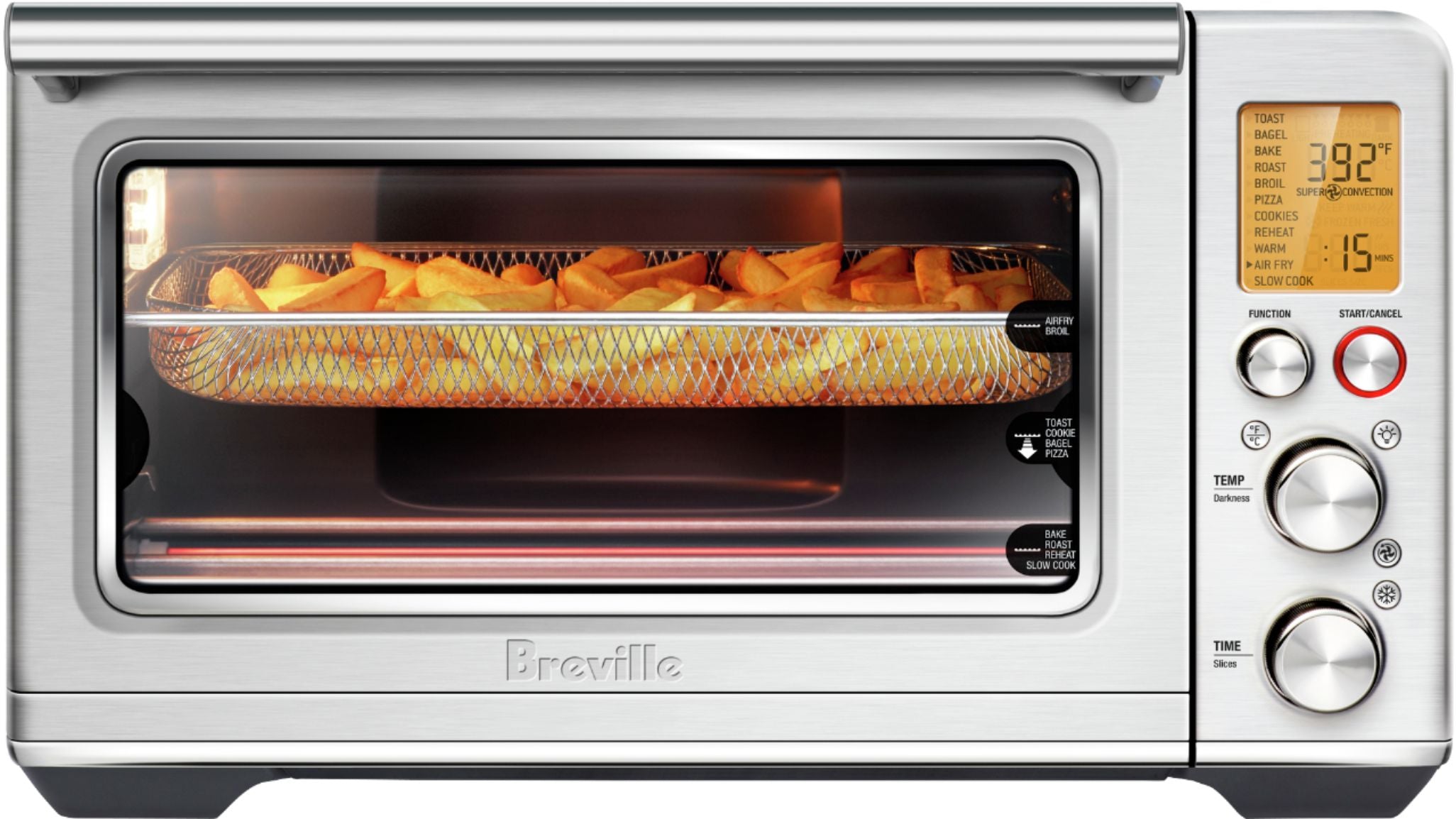 the Breville Smart Oven Air Fryer - Brushed Aço Inoxidável BOV860BSS1BUS1