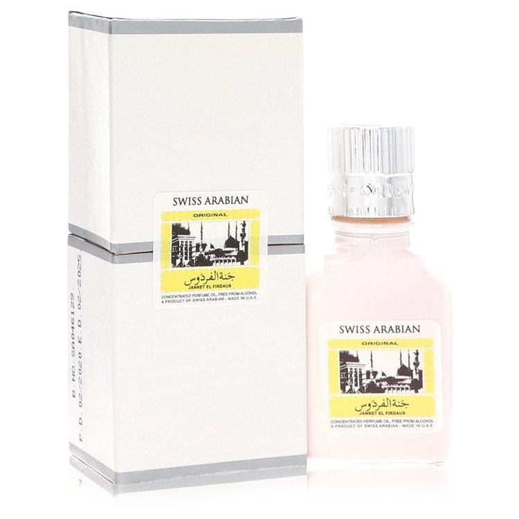 Col. Masculino Jannet El Firdaus Swiss Arabian 08 ml Óleo Corporal Perfumado Concentrado - Sem Álcool