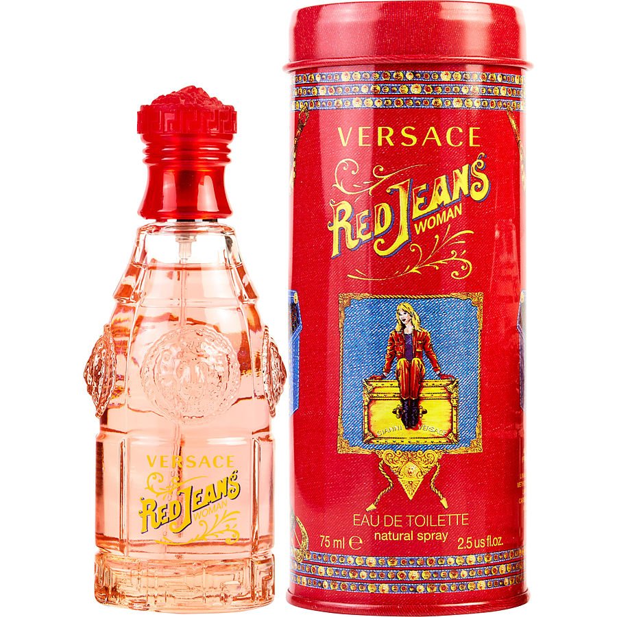 Perfume Feminino Red Jeans Gianni Versace Eau De Toilette Spray 75 Ml (Nova Embalagem)