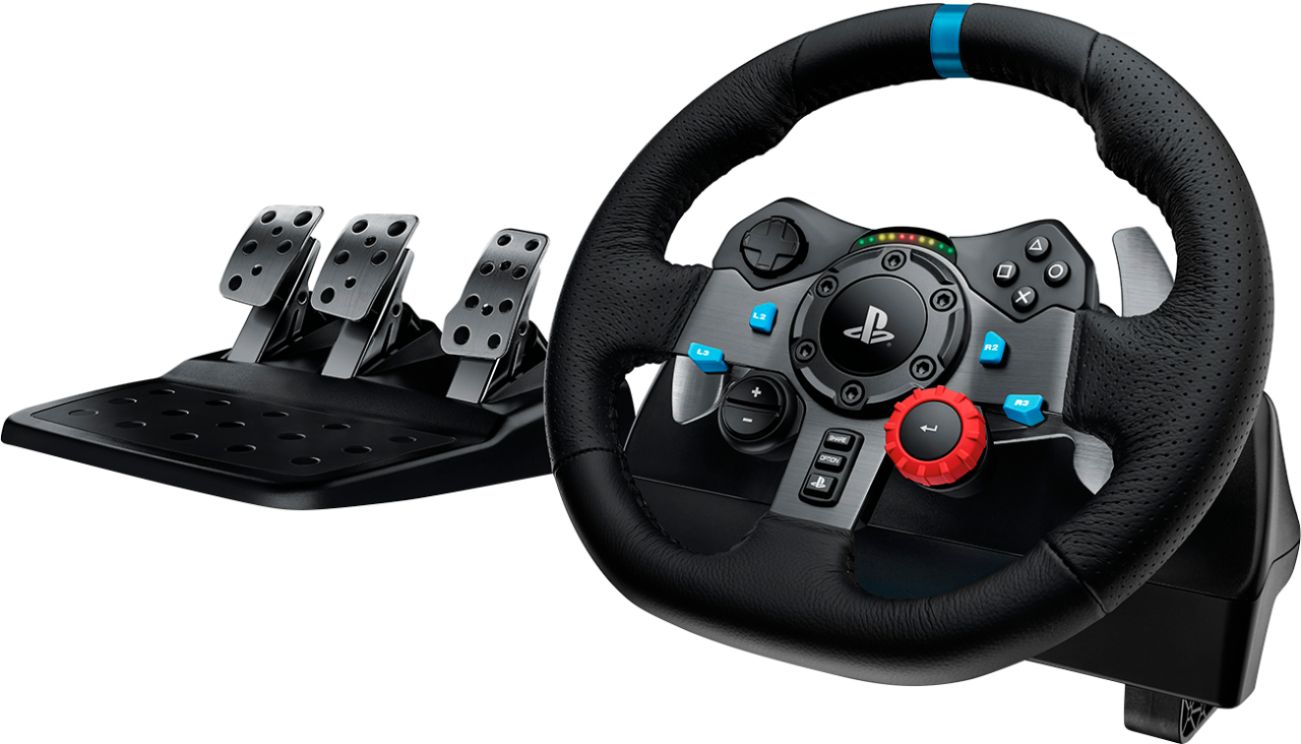 Logitech - Volante e pedais de corrida Driving Force G29 para PS5, PS4, PC, Mac - Preto-941-000110