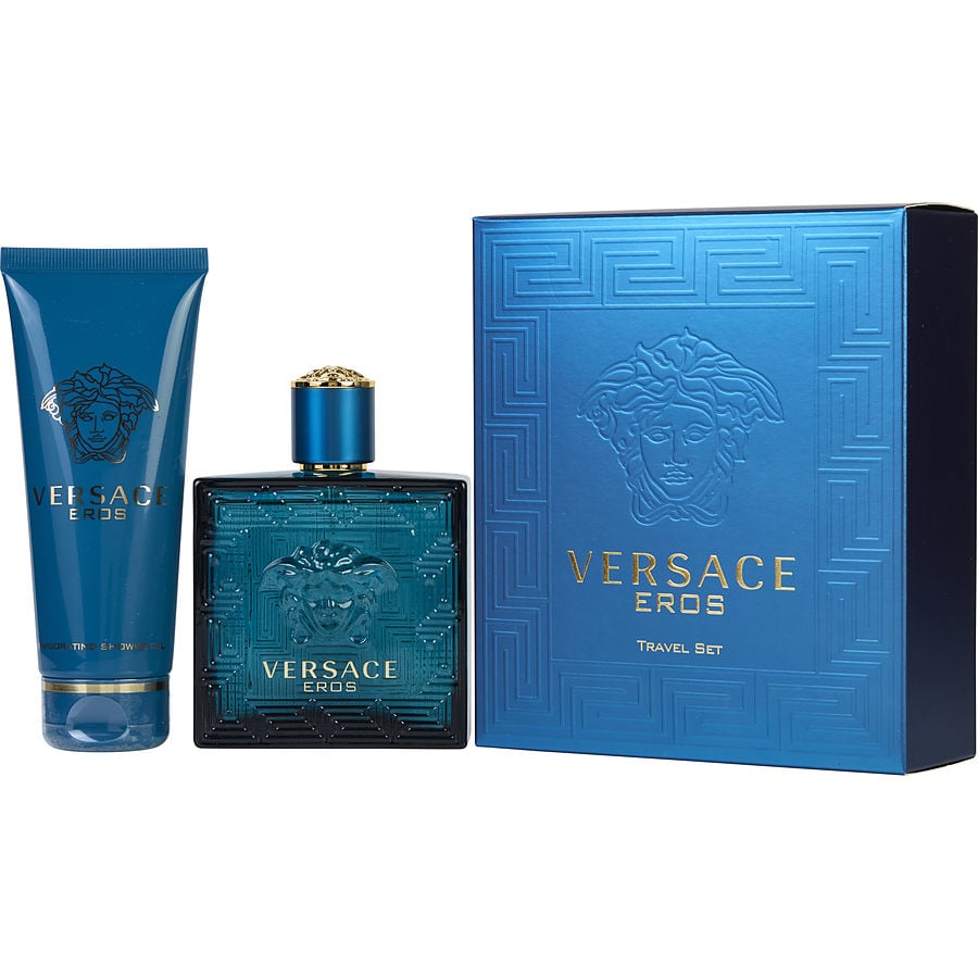 Perfume Masculino Gianni Versace Eros Edt Spray 100 Ml & Gel De Banho ()