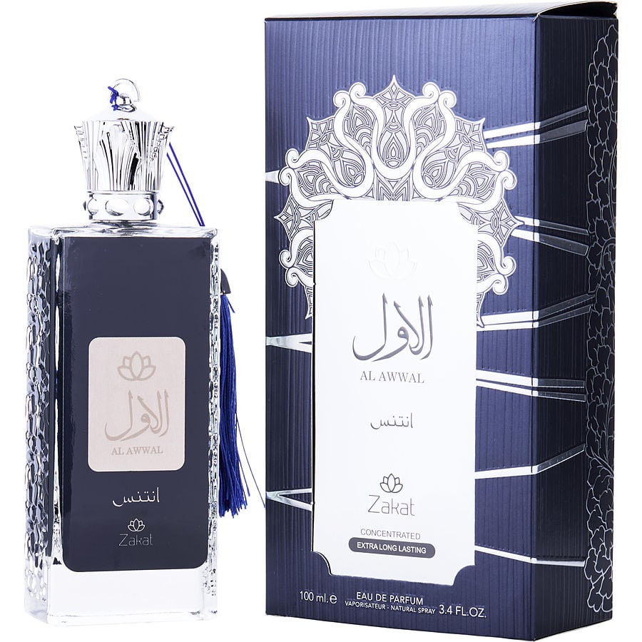 Perfume Unisex Zakat Al Awwal EDP Concentrate Spray 100 Ml (Edição Azul Escuro)