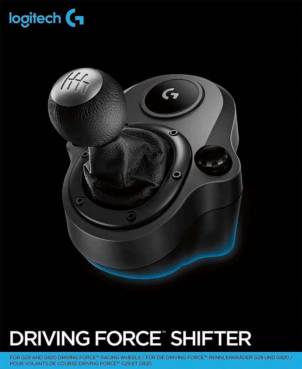 Logitech - Driving Force Shifter - Câmbio para Xbox Series X | S, Xbox One e PlayStation 4 e 5 - Preto/Prata-941-000119