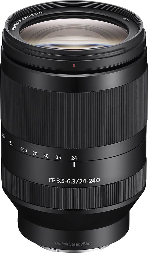 Sony - Lente zoom telefoto FE 24-240mm f/3.5-6.3 OSS Full-Frame E-Mount - Preto-SEL24240