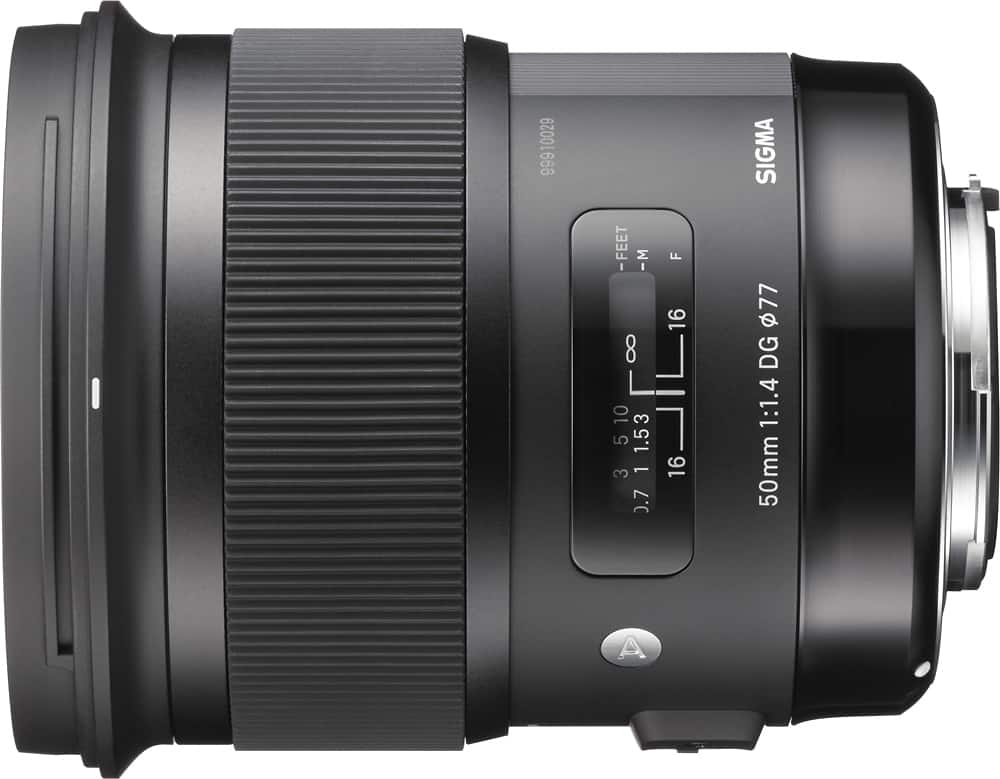 Sigma - Lente 50mm f/1.4 Art DG HSM para câmeras Nikon SLR - Preto-311306
