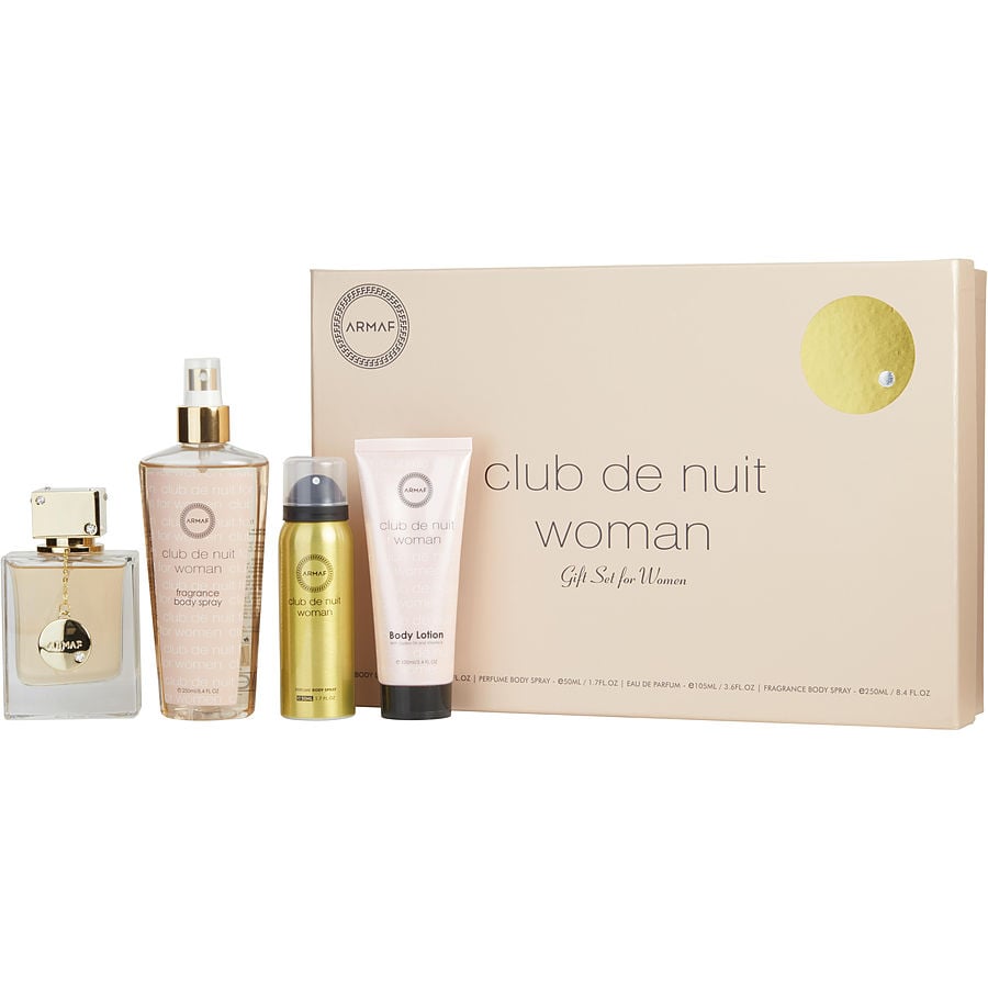 Perfume Feminino Armaf Club De Nuit Eau Parfum Spray 106 Ml&Corporal 50 Ml& Loção 100 Fragrance 250