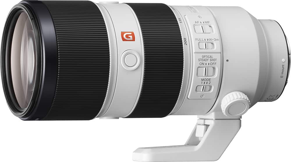 Sony - Lente zoom telefoto G Master FE 70-200 mm F2.8 GM OSS Full-Frame E-Mount - Branco-SEL70200GM