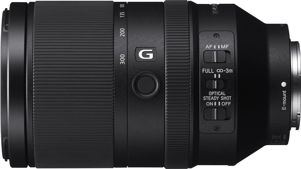 Sony - Lente telefoto FE 70-300mm f/4.5-5.6 G OSS para câmeras Alpha E-mount - Preto-SEL70300G