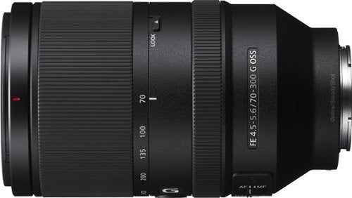 Sony - Lente telefoto FE 70-300mm f/4.5-5.6 G OSS para câmeras Alpha E-mount - Preto-SEL70300G