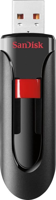 Pen Drive SanDisk - Unidade flash USB 2.0 Cruzer Glide 128 GB - Preto-SDCZ60-128G-A46
