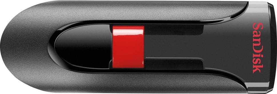 Pen Drive SanDisk - Unidade flash USB 2.0 Cruzer Glide 128 GB - Preto-SDCZ60-128G-A46