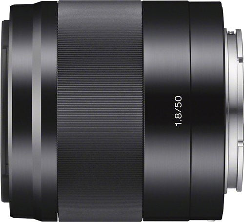 Sony - Lente óptica 50mm f/1.8 para câmeras selecionadas de montagem E - Preto-SEL50F18/B