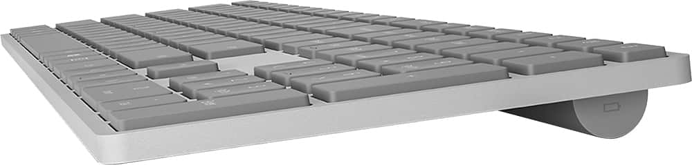 Microsoft - Teclado sem fio de tamanho normal Surface - Silver-WS2-00025
