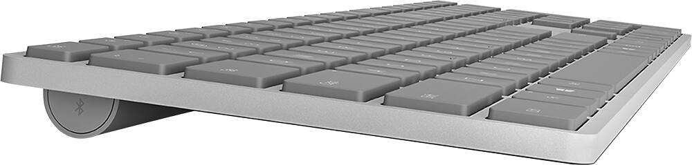 Microsoft - Teclado sem fio de tamanho normal Surface - Silver-WS2-00025