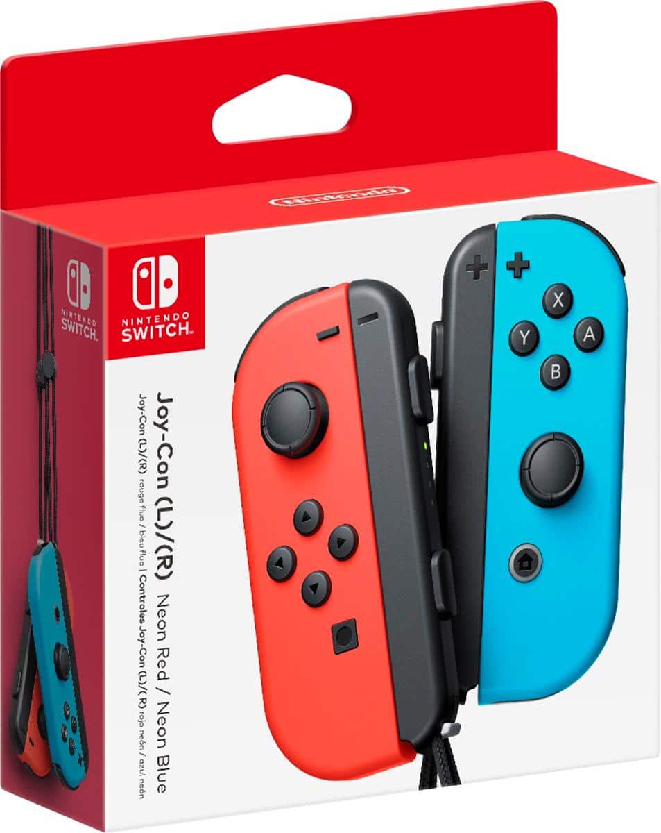 Nintendo - Joy-Con (L/R) Controle Wirelesss para Nintendo Switch - Vermelho-HACAJAEAA