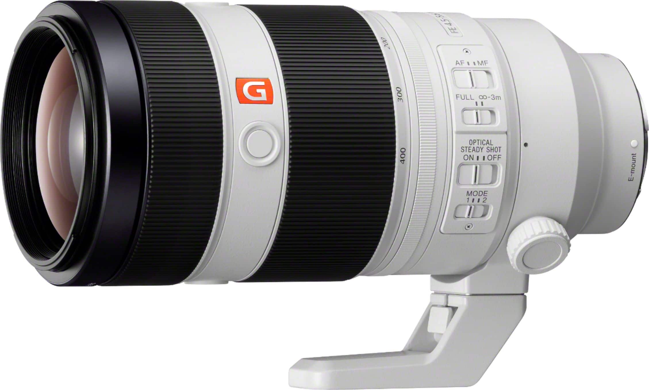 Sony - Lente zoom supertelefoto FE 100-400mm f/4.5-5.6 GM OSS para câmeras de montagem E - Branco-SEL100400GM