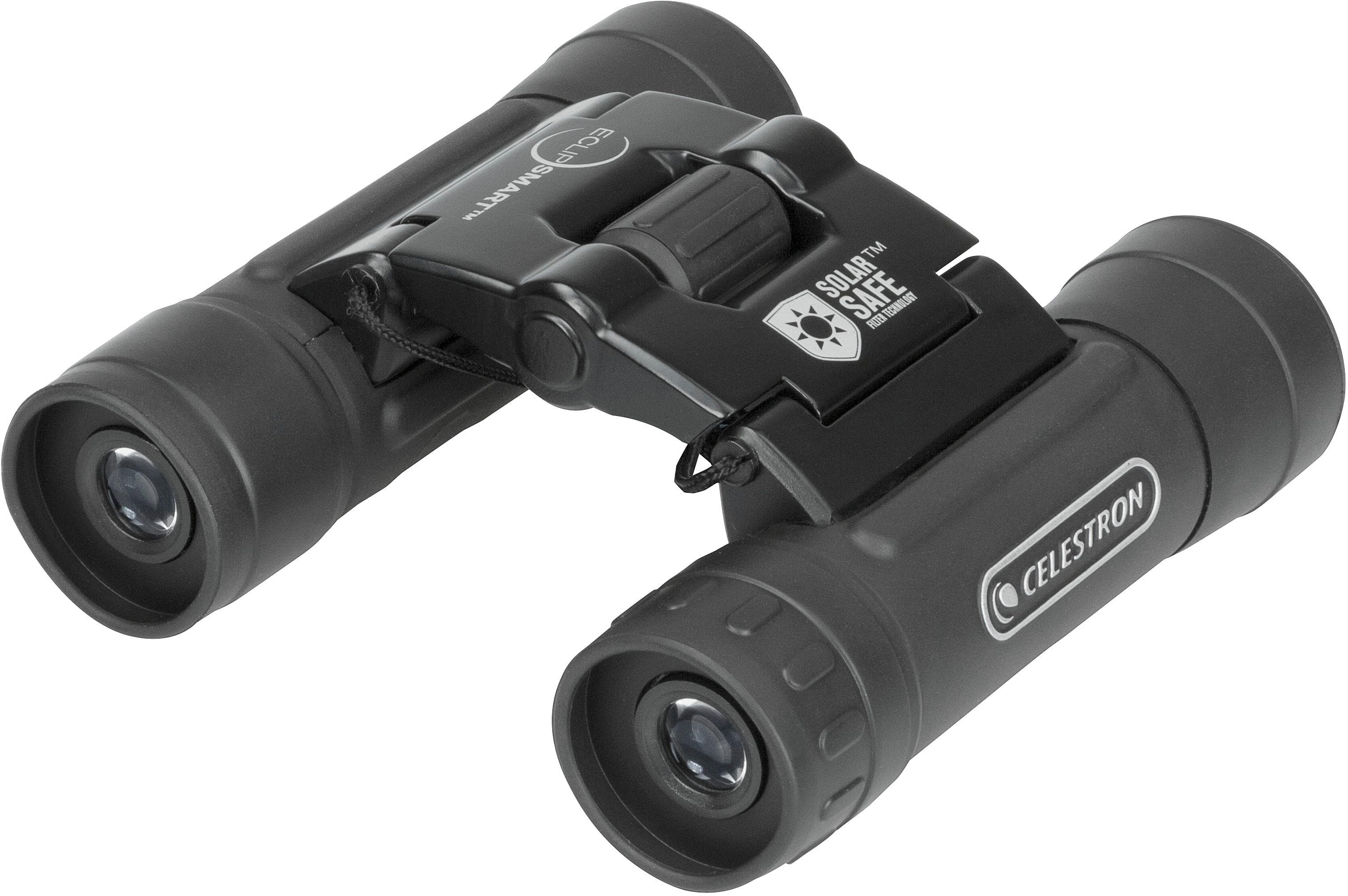 Celestron - Binóculos solares de telhado EclipSmart 10x25 - Preto-71237