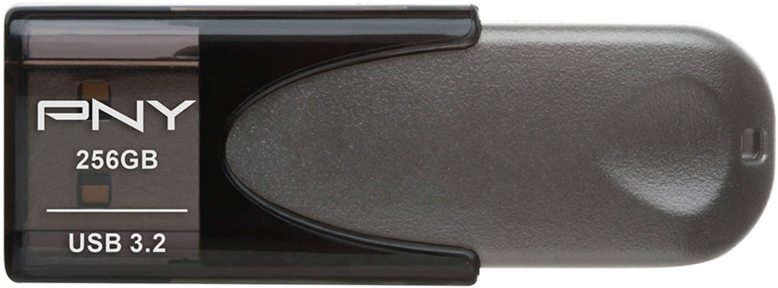 Pen Drive PNY - Elite Turbo Attache 4 256 GB USB 3.2 Flash Drive - Cinza-P-FD256TBAT4A-GE