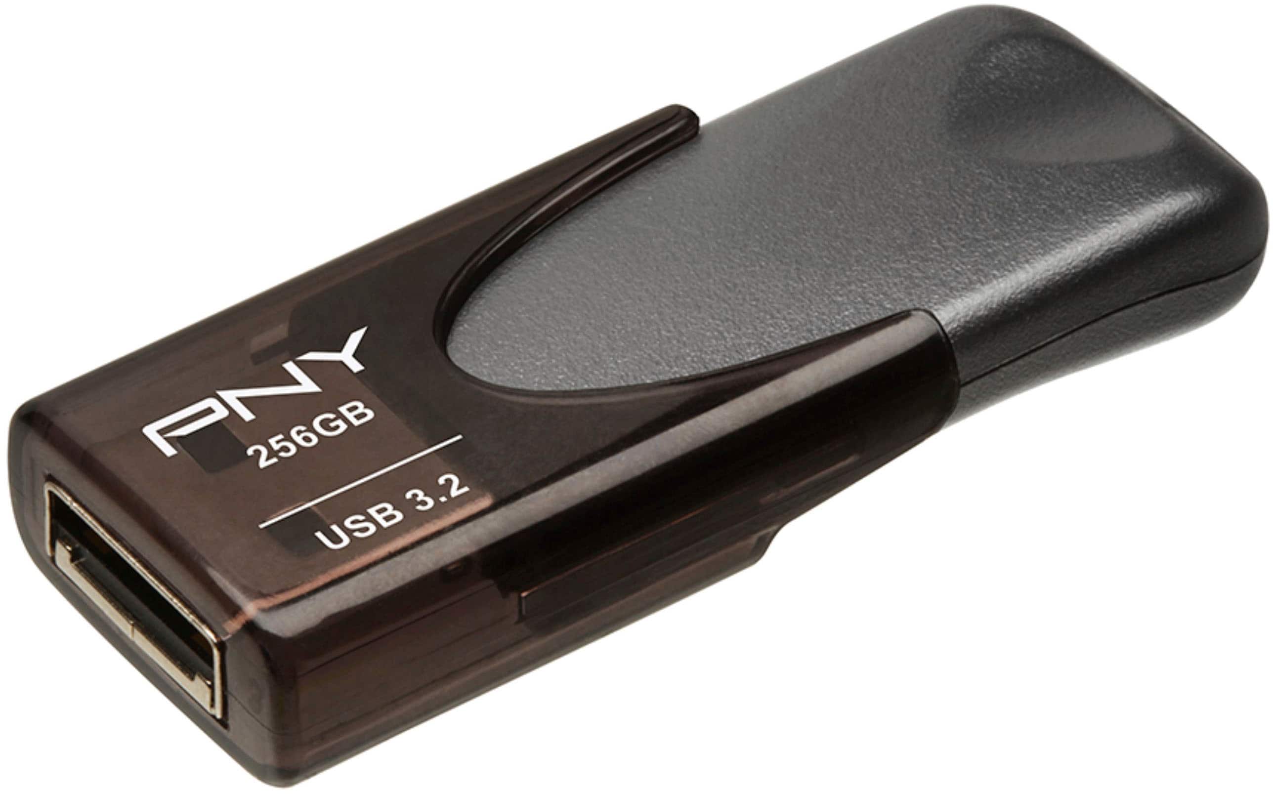 Pen Drive PNY - Elite Turbo Attache 4 256 GB USB 3.2 Flash Drive - Cinza-P-FD256TBAT4A-GE