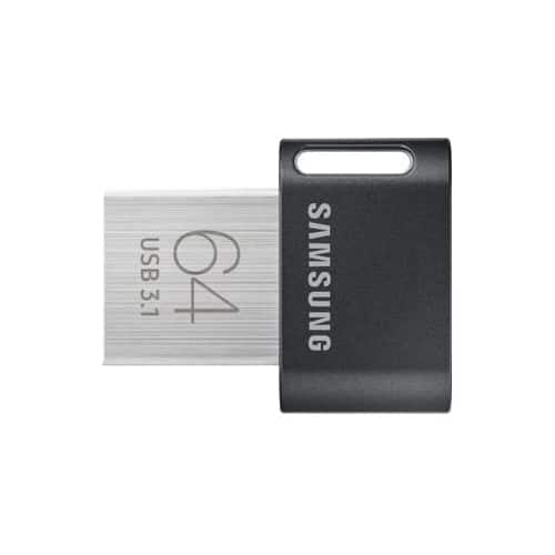 Pen Drive Samsung - Unidade Flash USB 3.1 FIT Plus 64GB - Preto-MUF-64AB/AM