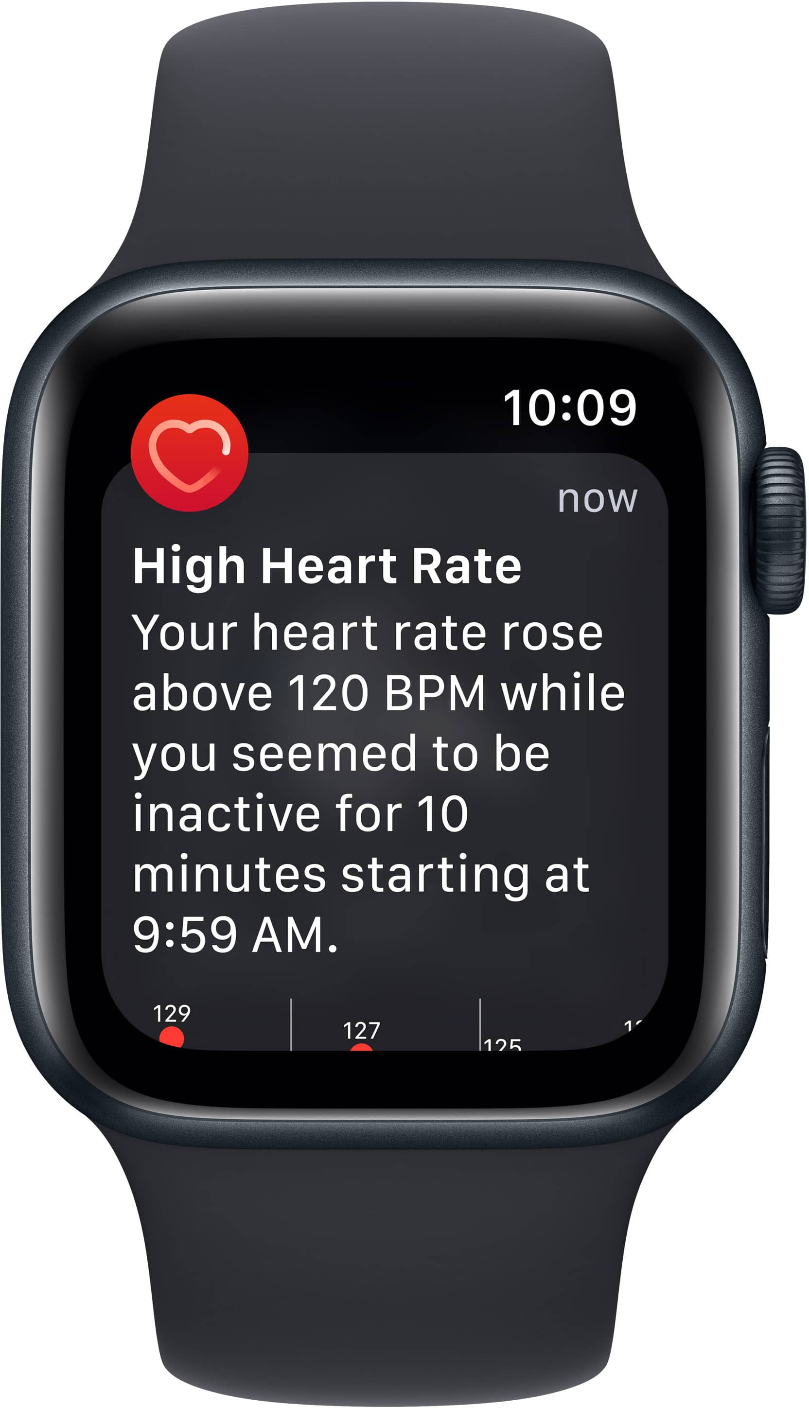Caixa de alumínio de 40 mm para Apple Watch SE 2ª geração (GPS) com pulseira esportiva Midnight - S/M - Midnight-MNT73LL/A