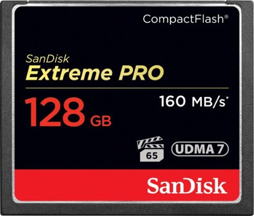SanDisk - Cartão de memória Extreme PRO 128GB CompactFlash (CF)-SDCFXPS-128G-A46
