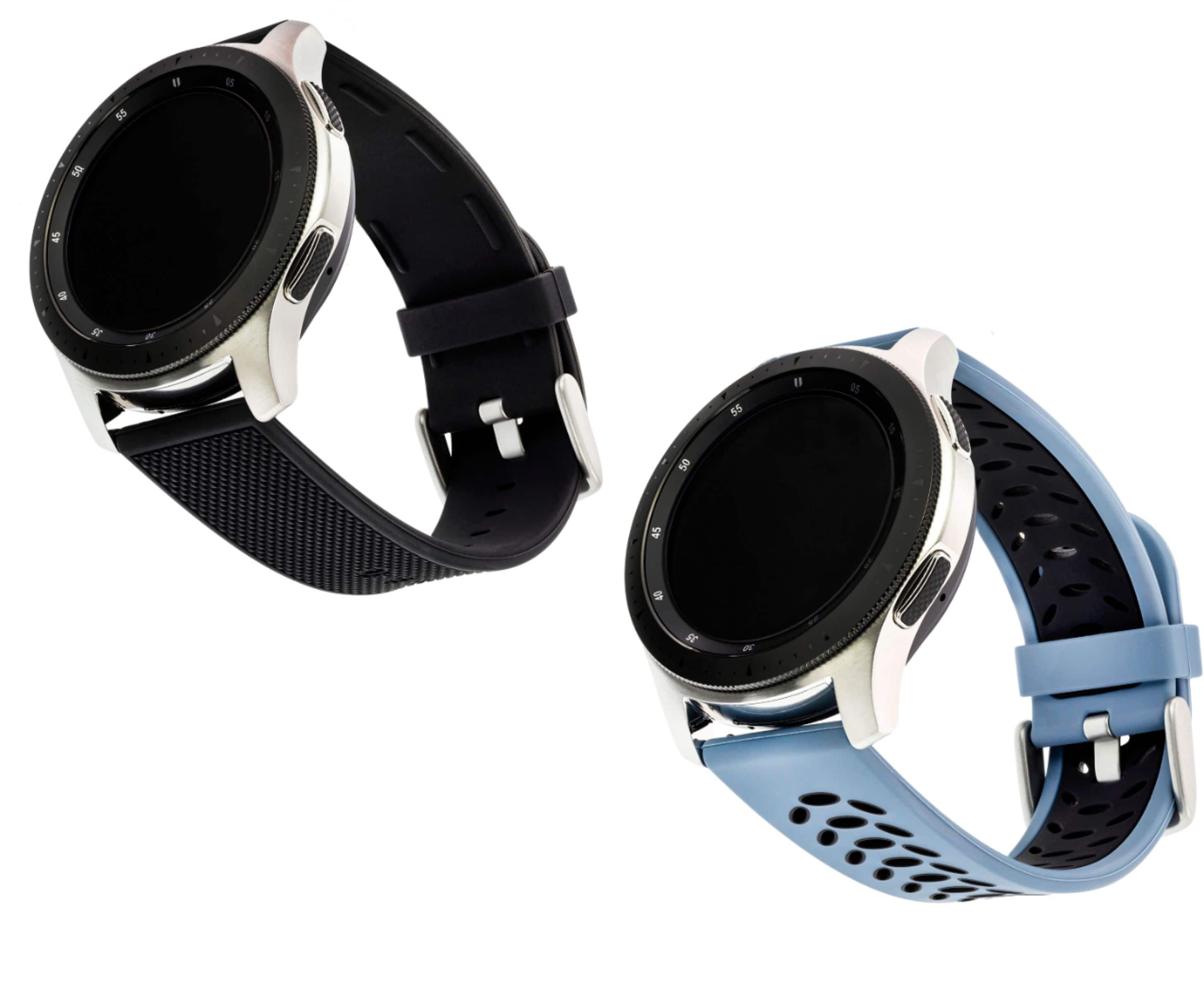 COMit - Kit de banda para Samsung Galaxy Watch 46mm, Gear S3, Gear S3 Frontier e Fossil Sport - Tecido Preto/Bluestone/Preto-52374BBR