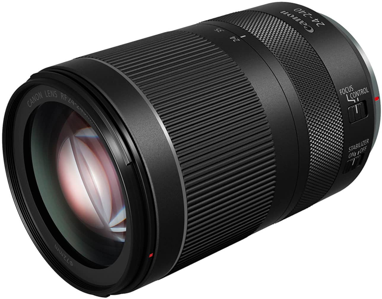 Canon - Lente zoom padrão RF24-240mm F4-6.3 IS USM para câmeras EOS série R - Preto-3684C002