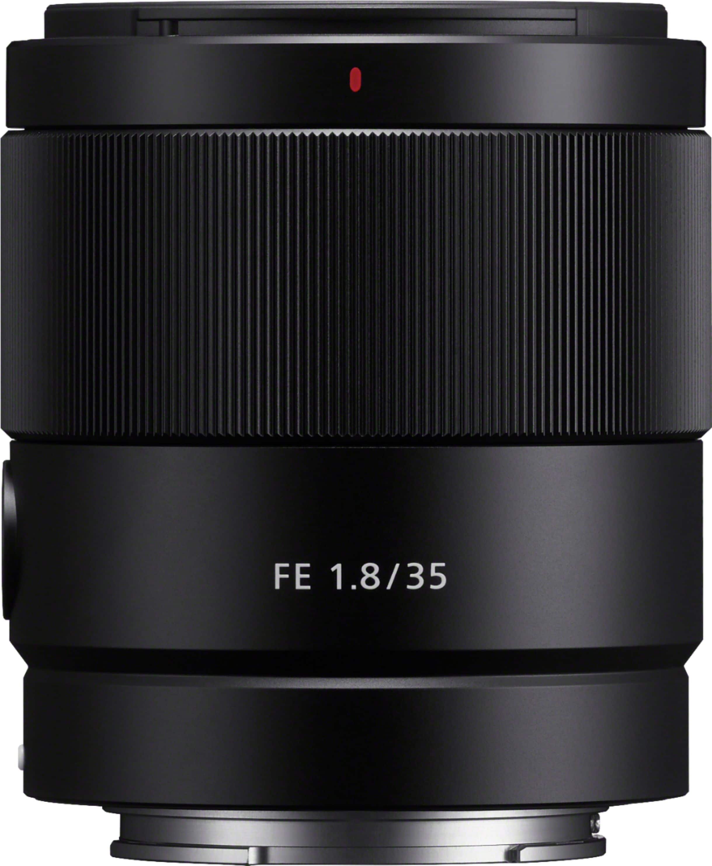 Sony - Lente grande angular 35mm f/1.8 FE para câmeras selecionadas de montagem E - Preto-SEL35F18F