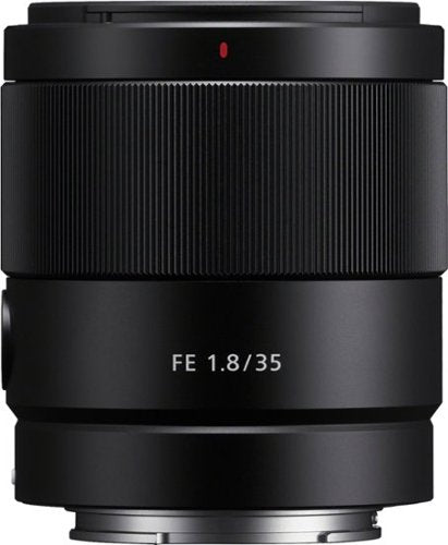Sony - Lente grande angular 35mm f/1.8 FE para câmeras selecionadas de montagem E - Preto-SEL35F18F