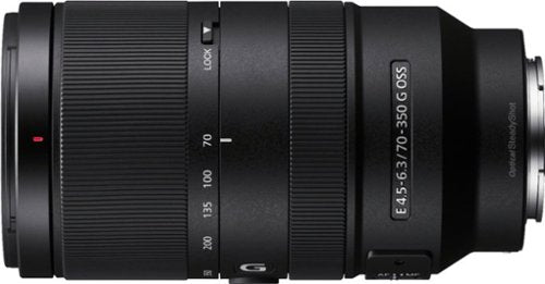 Sony - Lente zoom telefoto E 70-350mm F4.5-6.3 G OSS para câmeras de montagem E - Preto-SEL70350G