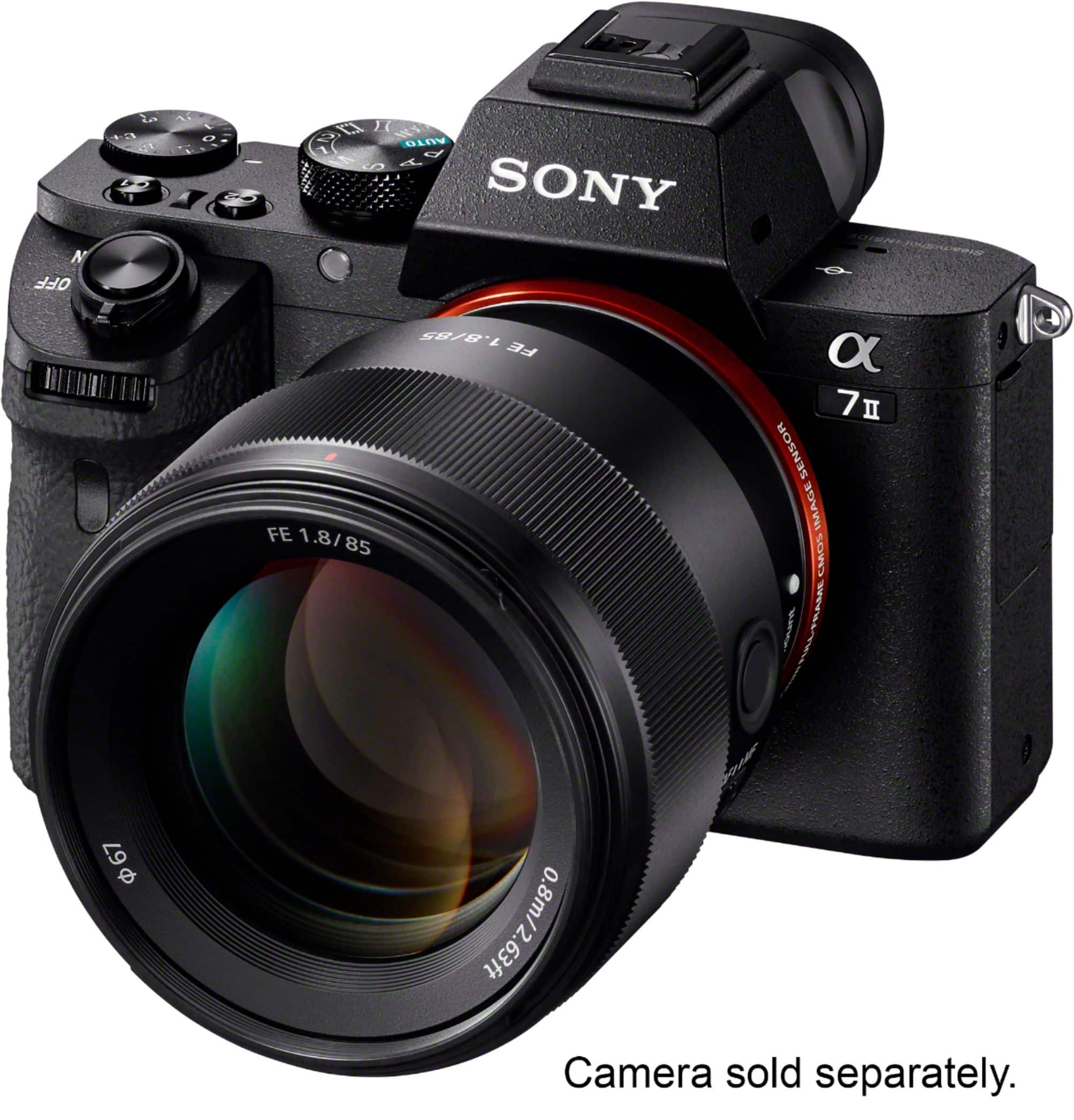 Sony - Lente teleobjetiva FE 85mm f/1.8 Prime para câmeras de montagem E - Preto-SEL85F18/2