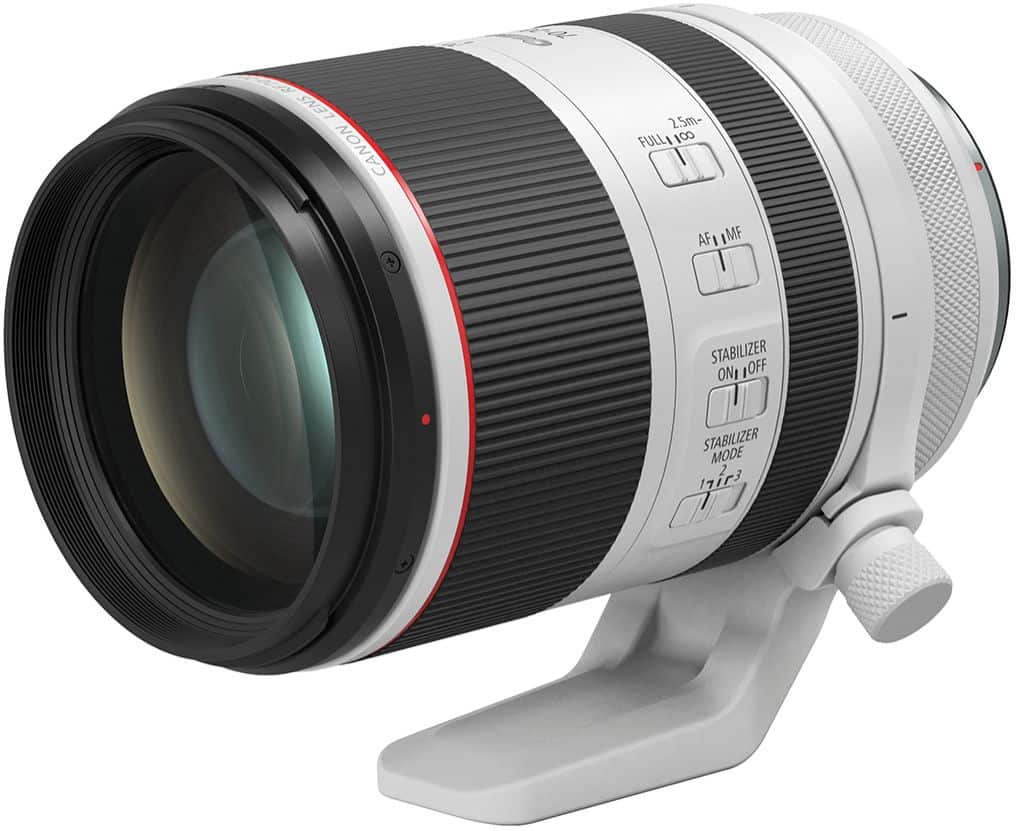 Canon - Lente zoom telefoto RF70-200mm F2.8L IS USM para câmeras EOS série R - Branco-3792C002