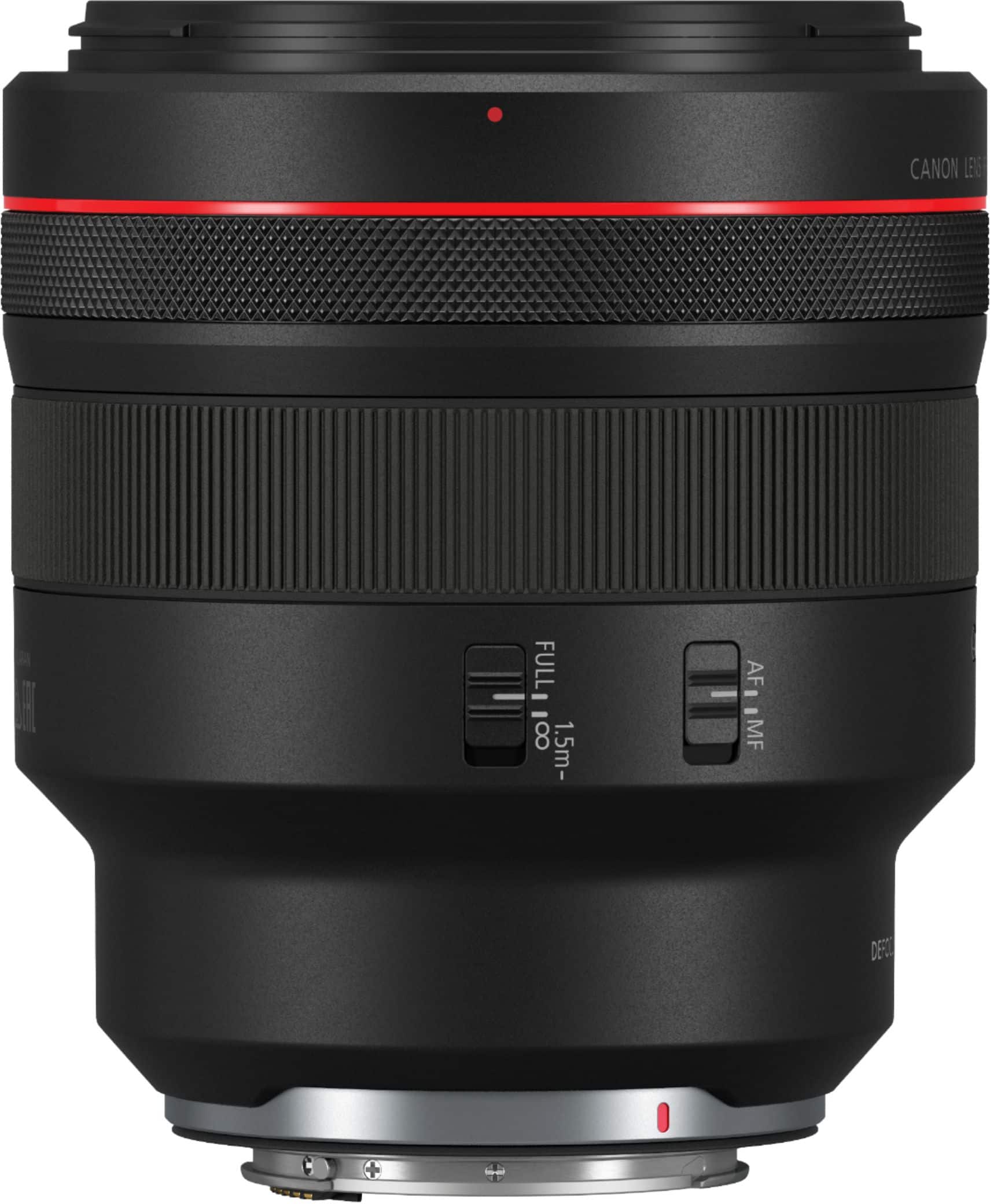 Canon - Lente principal telefoto média RF85mm F1.2 L USM DS para câmeras EOS série R - Preto-3450C002