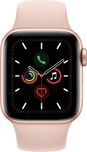 Apple Watch Series 5 (GPS) recondicionado , caixa de alumínio dourado de 40 mm com pulseira esportiva de areia rosa-GSRF MWV72LL/A