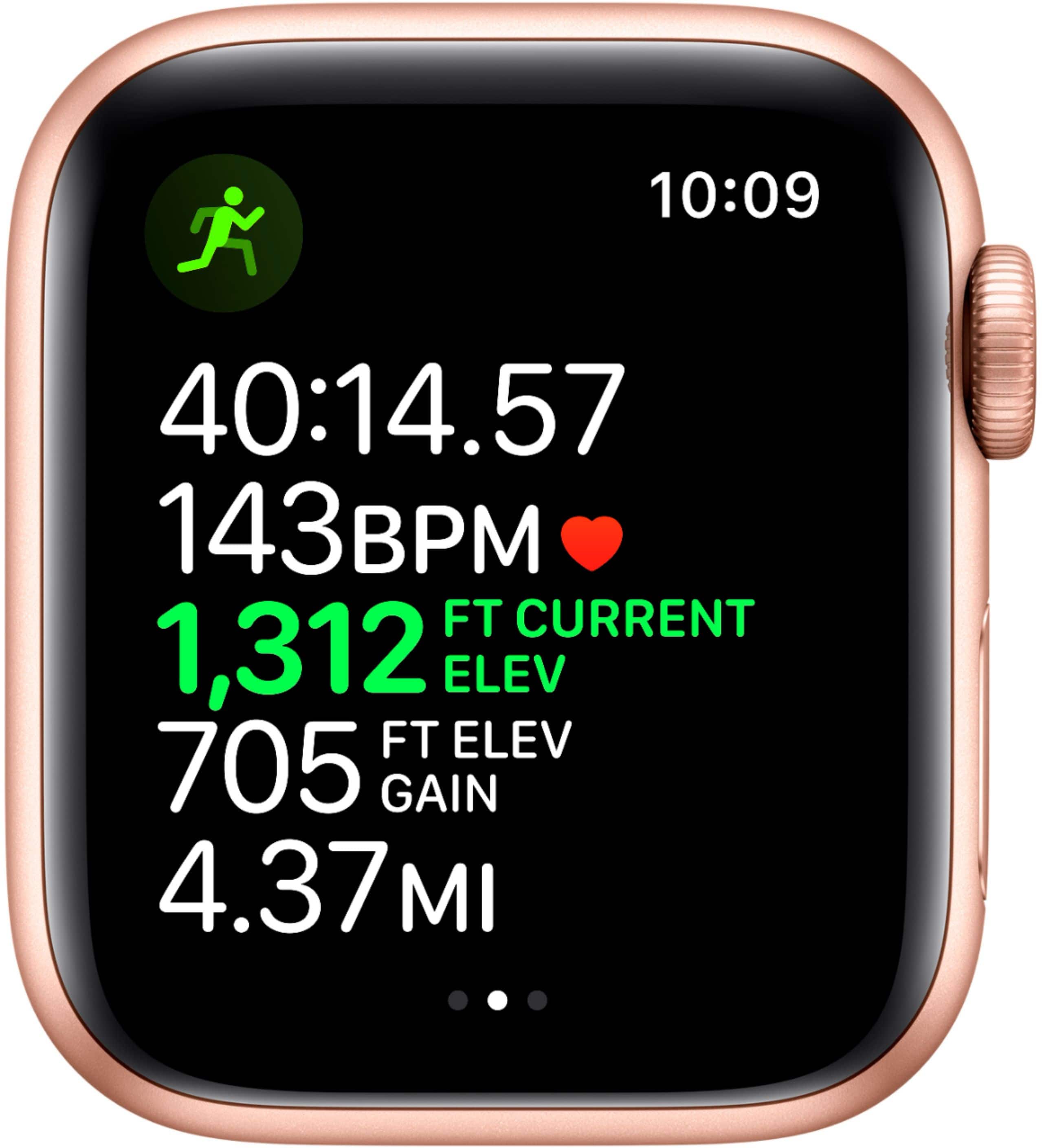 Apple Watch Series 5 (GPS) recondicionado , caixa de alumínio dourado de 40 mm com pulseira esportiva de areia rosa-GSRF MWV72LL/A
