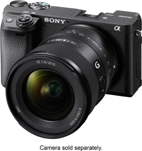 Sony - Lente principal ultra grande angular FE 20mm f/1.8 G para câmeras de montagem E - Preto-SEL20F18G