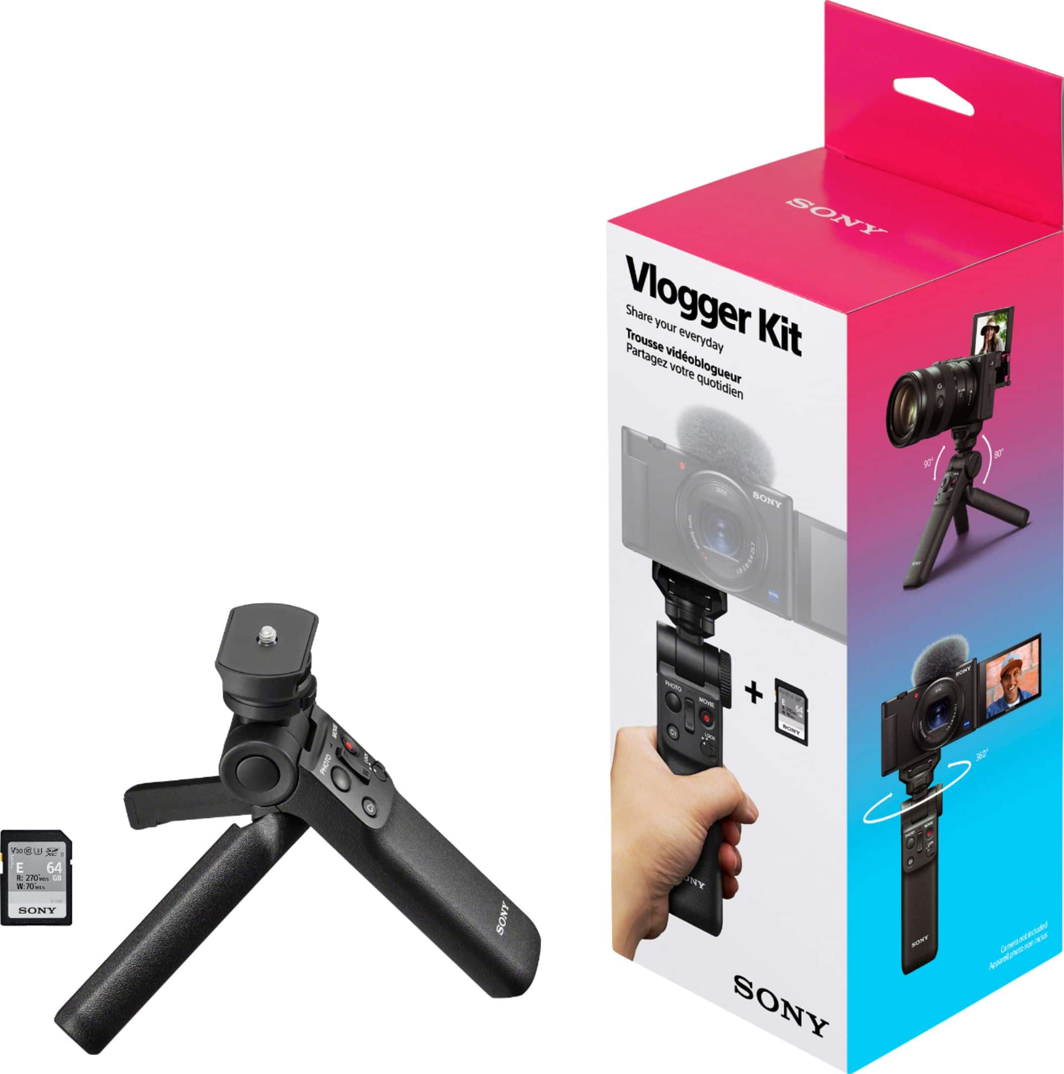 Sony - Kit de acessórios para Vlogger - Preto-ACCVC1