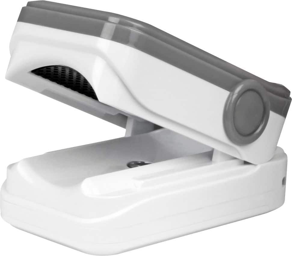 Aluratek - Oxímetro de Pulso Digital Bluetooth-FDA Classe I - Cinza-ABPM02F