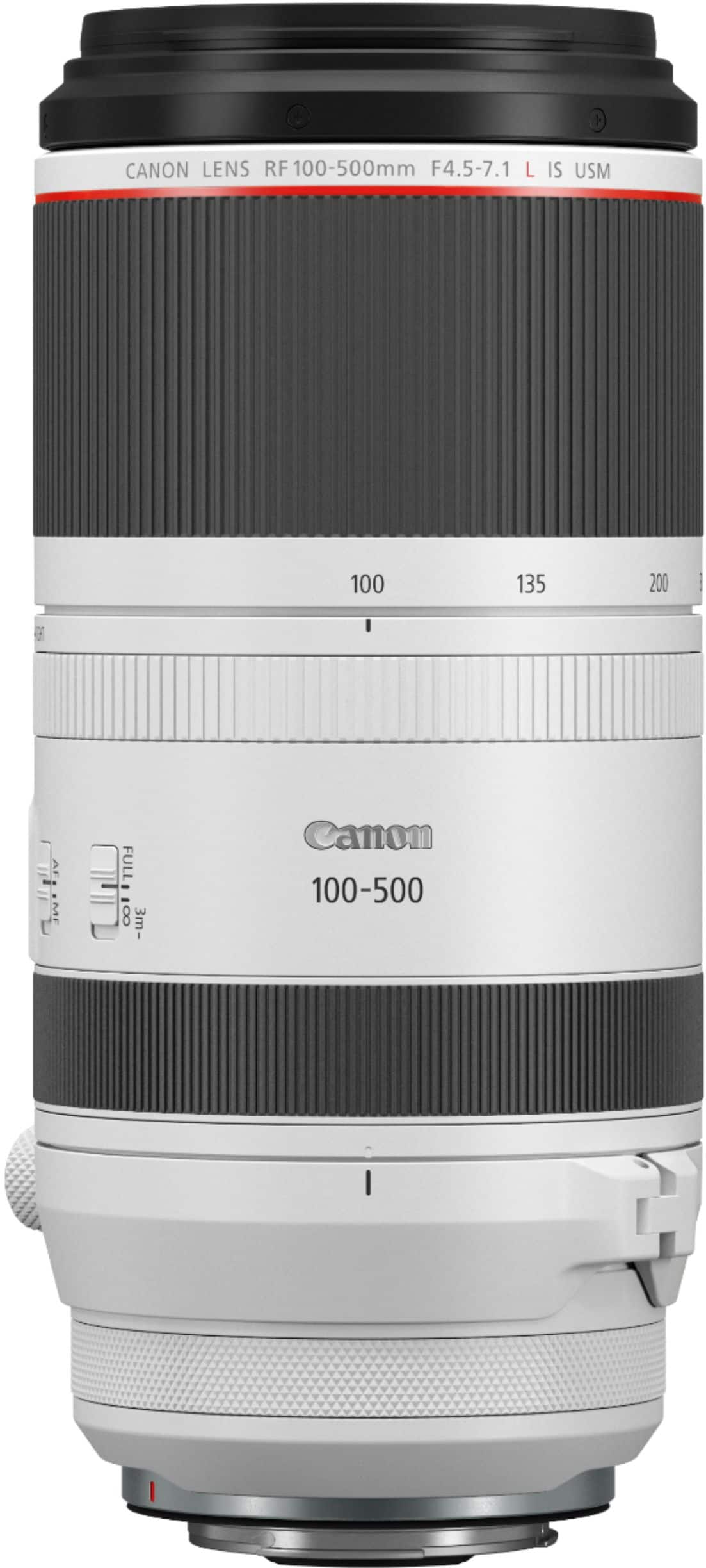 Canon - Lente zoom telefoto RF100-500mm F4.5-7.1 L IS USM para câmeras EOS série R - Branco-4112C002