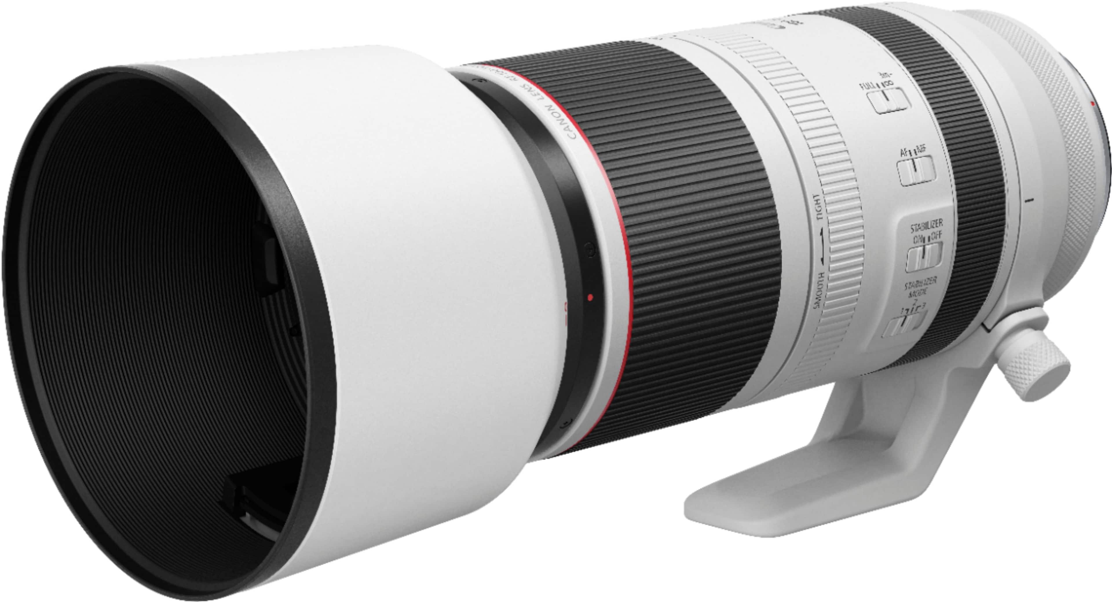 Canon - Lente zoom telefoto RF100-500mm F4.5-7.1 L IS USM para câmeras EOS série R - Branco-4112C002