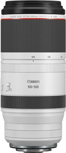 Canon - Lente zoom telefoto RF100-500mm F4.5-7.1 L IS USM para câmeras EOS série R - Branco-4112C002
