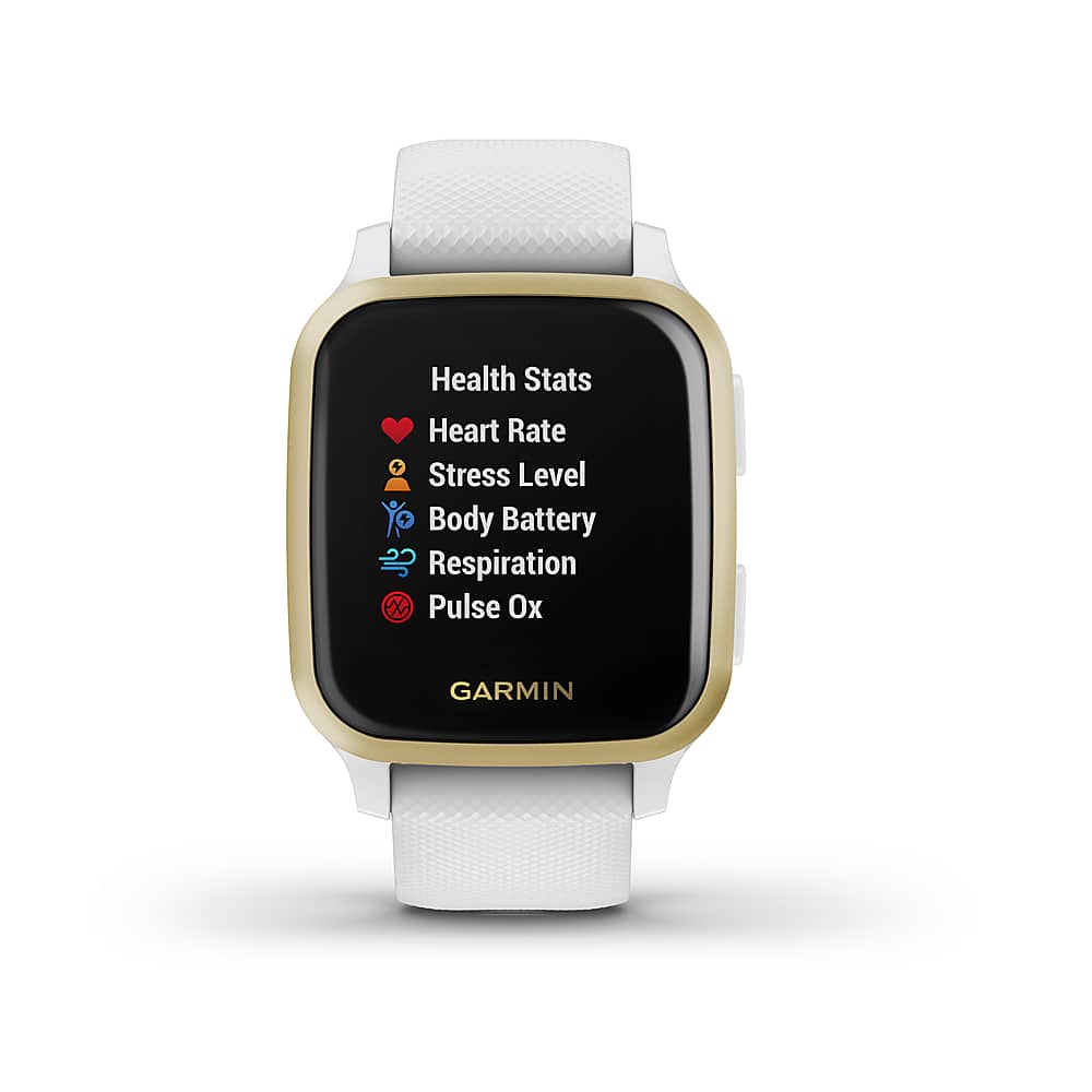 Garmin - Venu Sq GPS Smartwatch 33mm Polímero Reforçado com Fibra - Branco-010-02427-01
