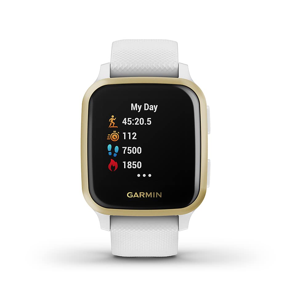 Garmin - Venu Sq GPS Smartwatch 33mm Polímero Reforçado com Fibra - Branco-010-02427-01