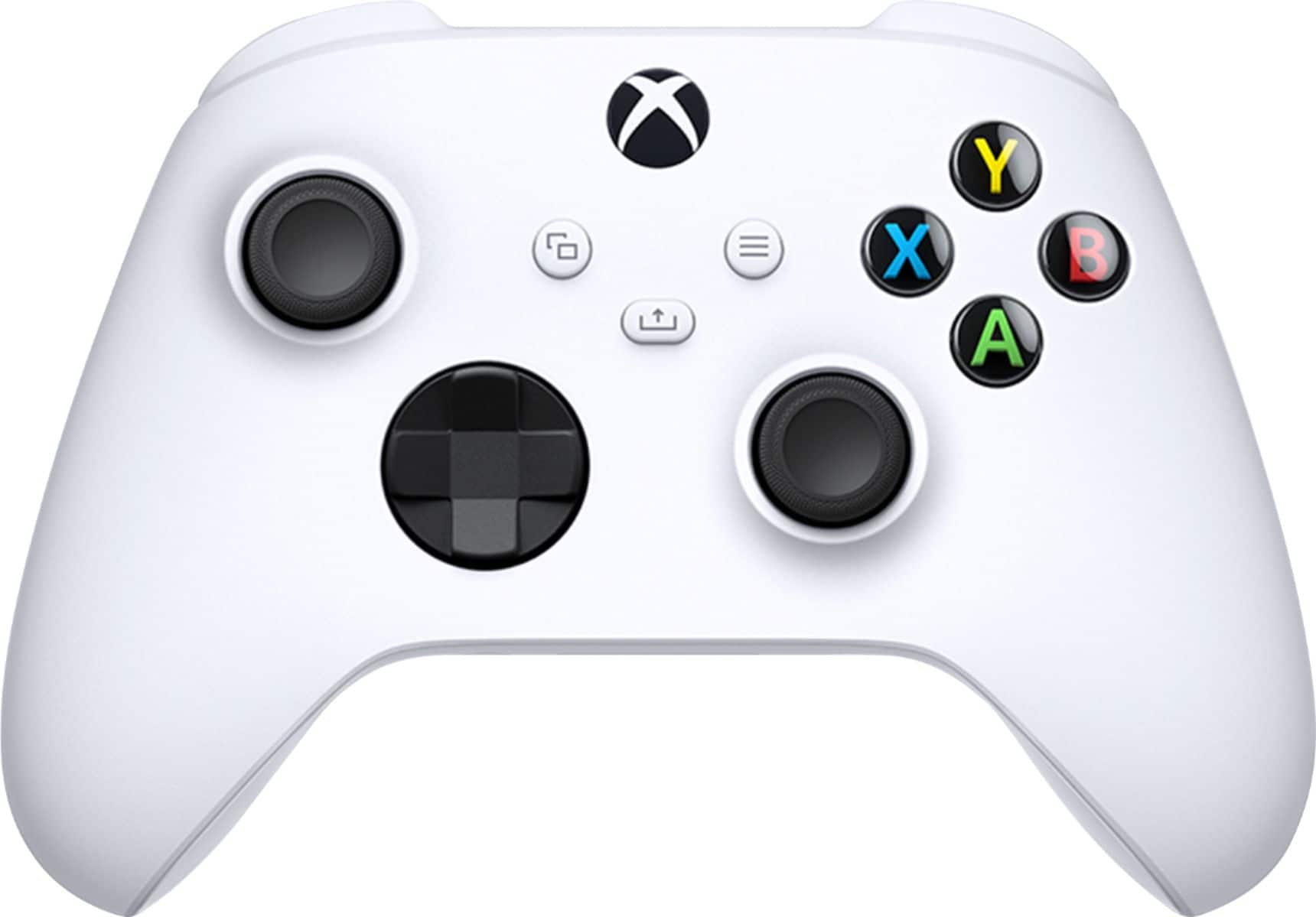 Microsoft - ctrl s/fio p/ p/ vídeo gameXbox p/ Xbox Series X, Xbox Series S, Xbox One, dispositivos Windows - Robot White-QAS-00007/QAS-00001