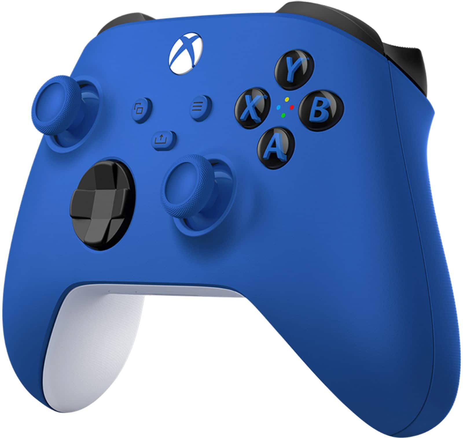 Microsoft - ctrl s/fio p/ p/ vídeo gameXbox p/ Xbox Series X, Xbox Series S, Xbox One, dispositivos Windows - Shock Blue-QAU-00065/QAU-00001