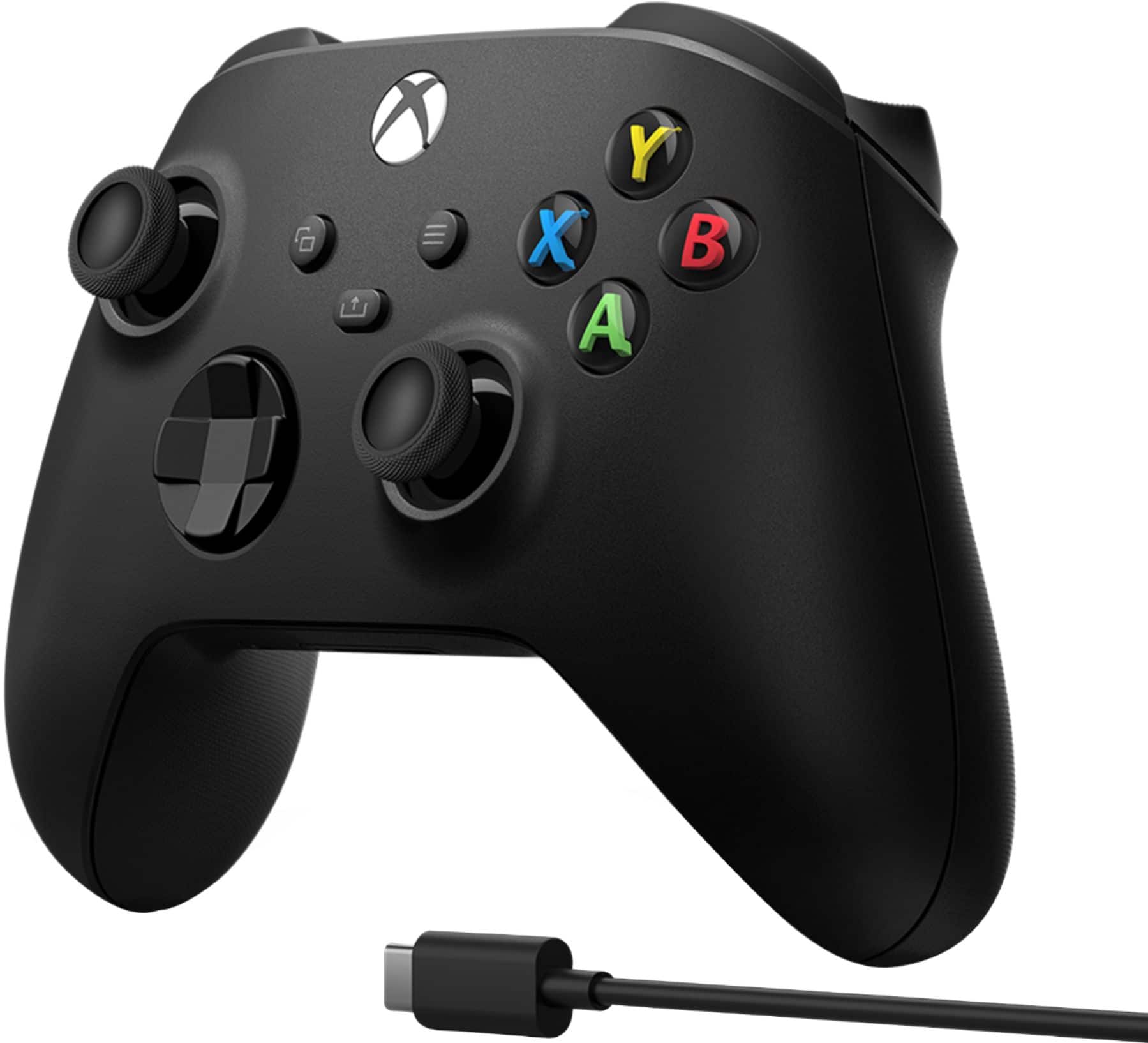 Microsoft Controle Gamer para Xbox Series X|S, e Xbox One +Cabo USB-C - Preto-1V8-00001